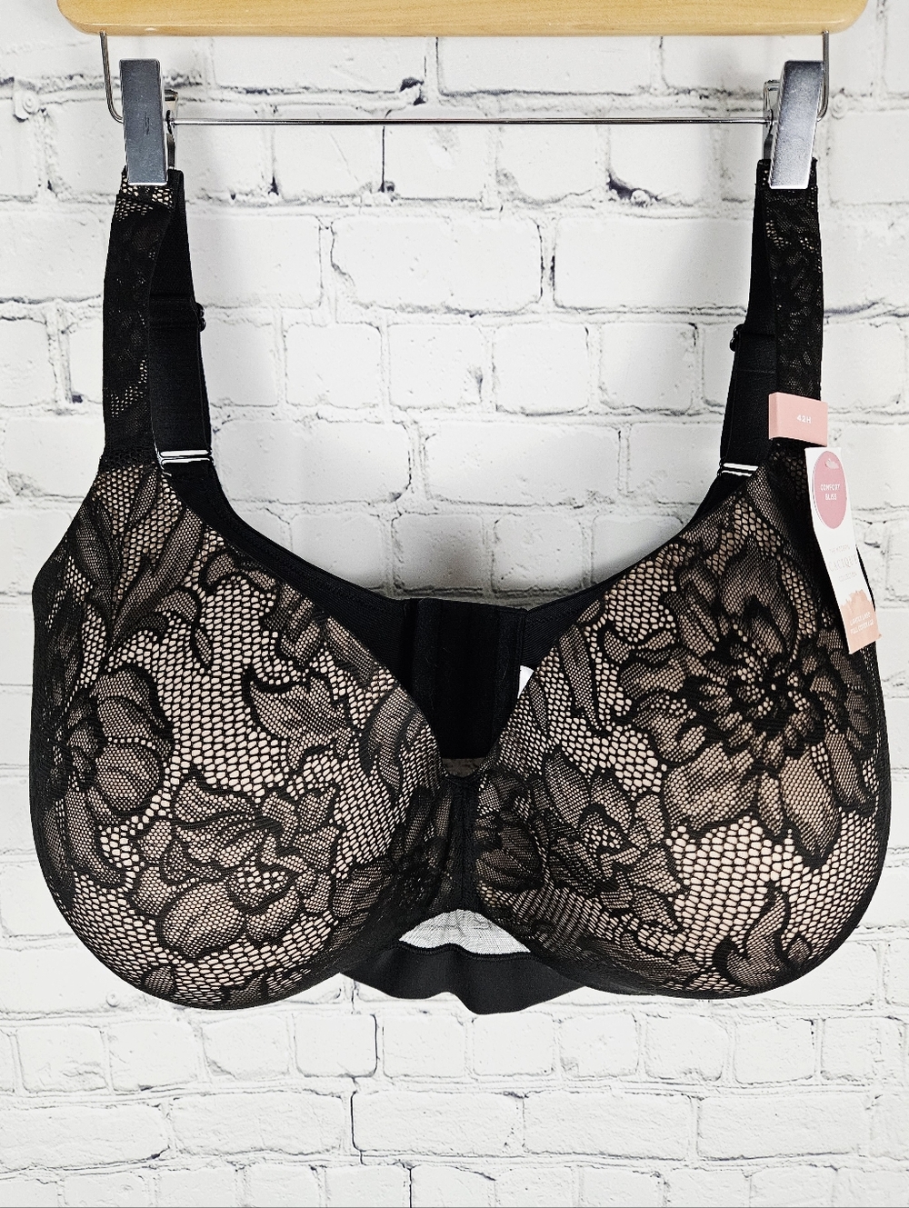CACIQUE | Comfort Bliss lightly lined full coverage underwire floral lace bra